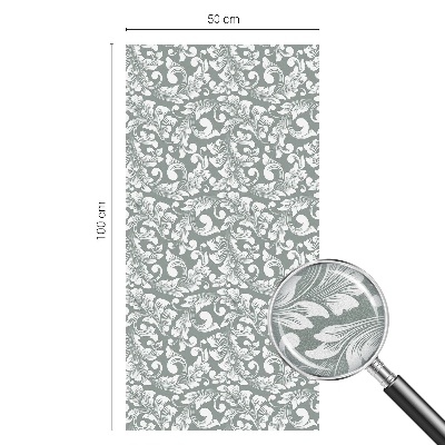 Film solaire fenêtre décoratif aspect vitrail Élégance feuillue