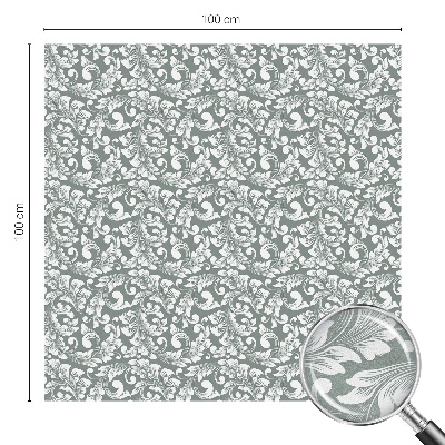 Film solaire fenêtre décoratif aspect vitrail Élégance feuillue