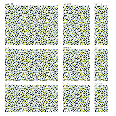 Film occultant pour fenêtre Triangles géométriques