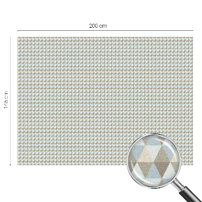 Film solaire fenêtre décoratif aspect vitrail Triangles géométriques