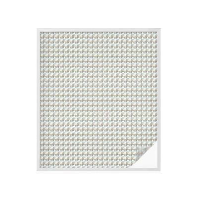 Film solaire fenêtre décoratif aspect vitrail Triangles géométriques