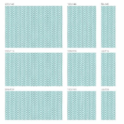 Brise-vue pour fenêtre symétrie ovale