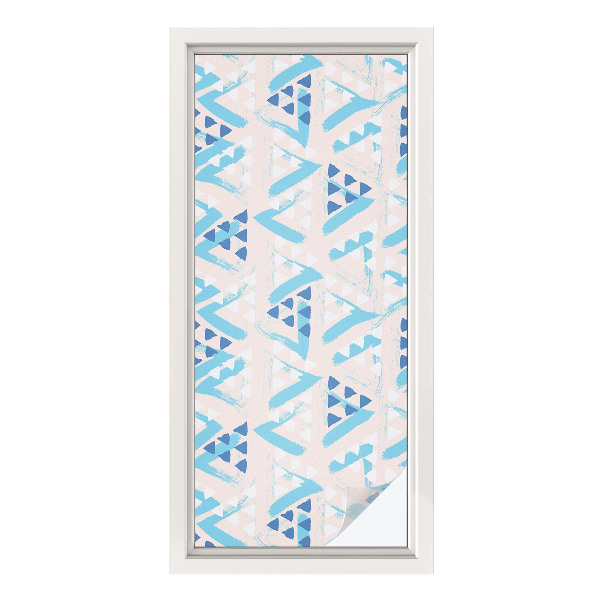 Film solaire fenêtre décoratif aspect vitrail Motifs géométriques