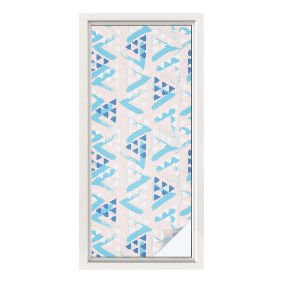 Film solaire fenêtre décoratif aspect vitrail Motifs géométriques