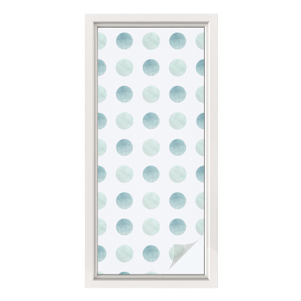 Sticker fenêtre vitrail adhésif Cercles délicats