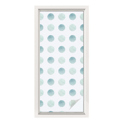 Sticker fenêtre vitrail adhésif Cercles délicats