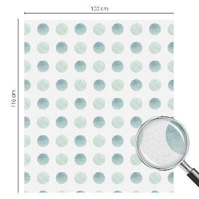 Sticker fenêtre vitrail adhésif Cercles délicats