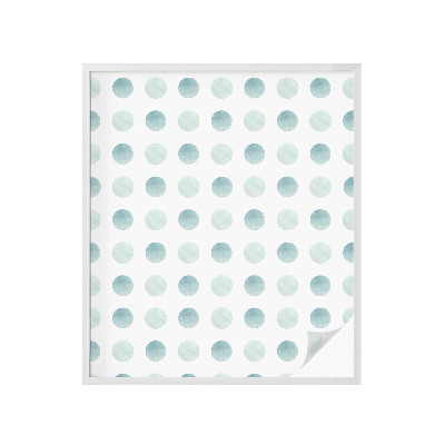 Sticker fenêtre vitrail adhésif Cercles délicats