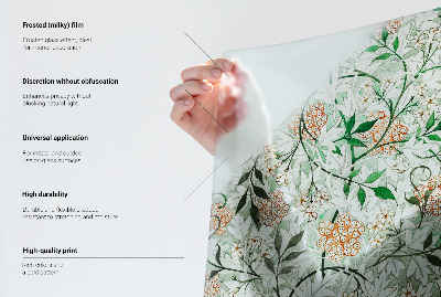 Film occultant pour fenêtre légèreté florale