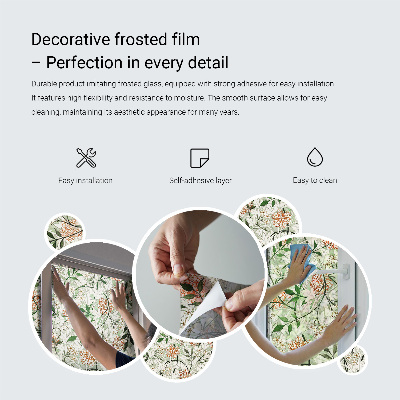 Film occultant pour fenêtre légèreté florale