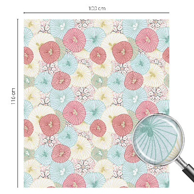 Brise-vue pour fenêtre fleurs pastel