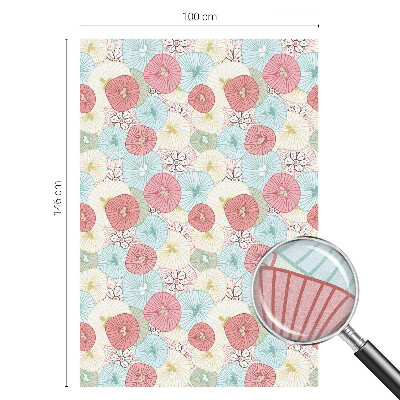 Brise-vue pour fenêtre fleurs pastel