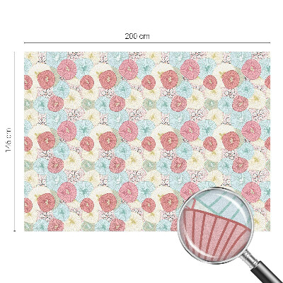 Brise-vue pour fenêtre fleurs pastel