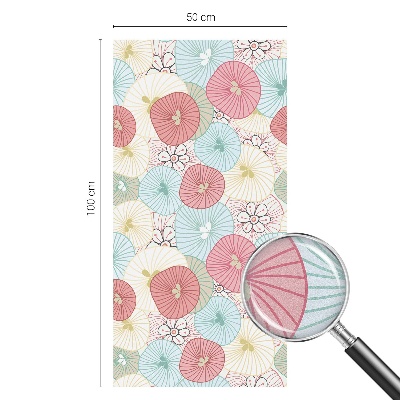 Brise-vue pour fenêtre fleurs pastel