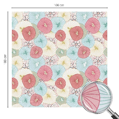 Brise-vue pour fenêtre fleurs pastel