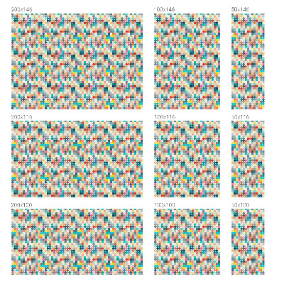 Film solaire fenêtre décoratif aspect vitrail Carrés colorés