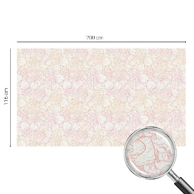 Film solaire fenêtre décoratif aspect vitrail élégance florale