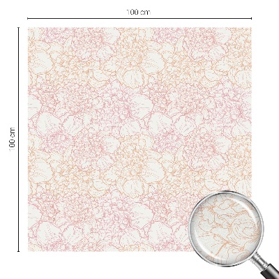 Film solaire fenêtre décoratif aspect vitrail élégance florale