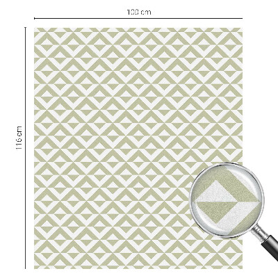 Sticker fenêtre vitrail adhésif Losanges géométriques