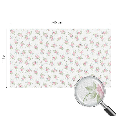 Film occultant pour fenêtre roses romantiques