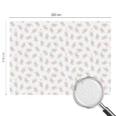 Film occultant pour fenêtre roses romantiques