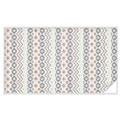 Sticker fenêtre vitrail adhésif géométrie pastel