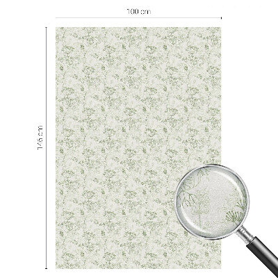 Film adhésif pour vitrage dépoli vitrail Motif botanique