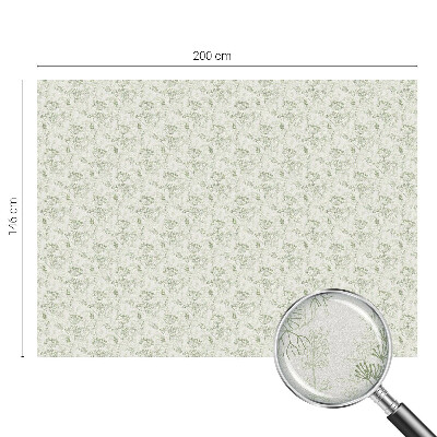 Film adhésif pour vitrage dépoli vitrail Motif botanique