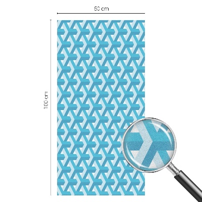 Brise-vue pour fenêtre cubes géométriques