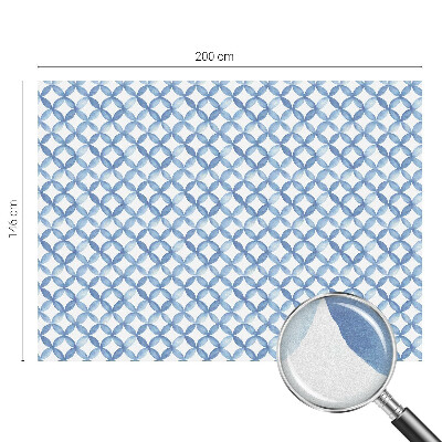 Film adhésif pour vitrage dépoli vitrail Fleurs géométriques