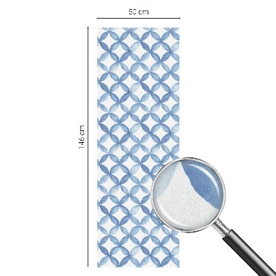 Film adhésif pour vitrage dépoli vitrail Fleurs géométriques