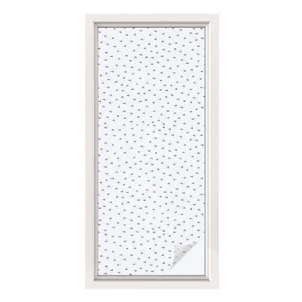 Film solaire fenêtre décoratif aspect vitrail Triangles géométriques