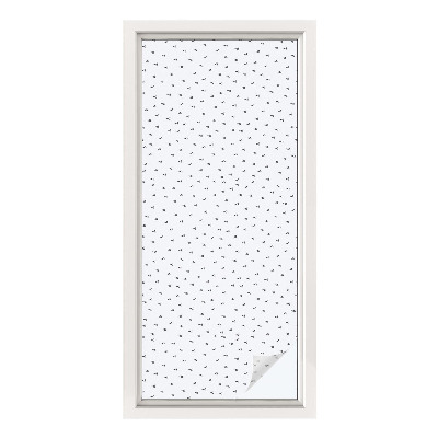 Film solaire fenêtre décoratif aspect vitrail Triangles géométriques