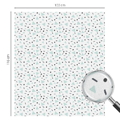 Sticker fenêtre vitrail adhésif figures géométriques