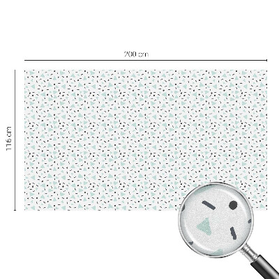 Sticker fenêtre vitrail adhésif figures géométriques