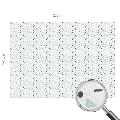 Sticker fenêtre vitrail adhésif figures géométriques