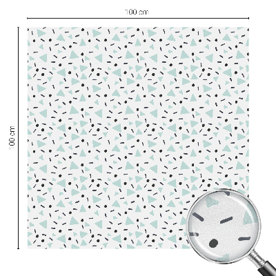 Sticker fenêtre vitrail adhésif figures géométriques