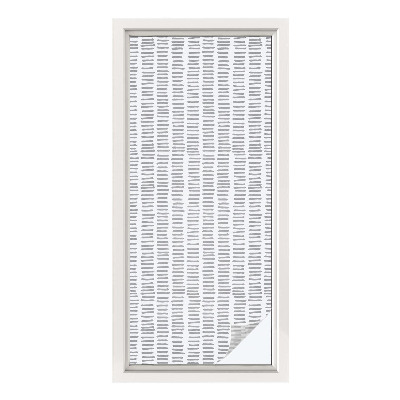 Film adhésif pour vitrage dépoli vitrail Lignes minimalistes