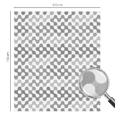 Film solaire fenêtre décoratif aspect vitrail Géométrie des ondes