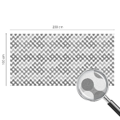Film solaire fenêtre décoratif aspect vitrail Géométrie des ondes