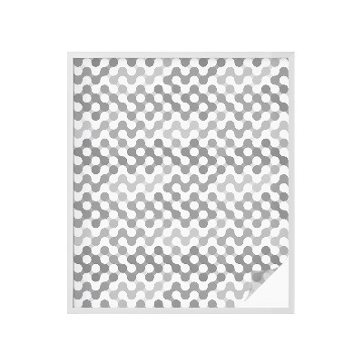 Film solaire fenêtre décoratif aspect vitrail Géométrie des ondes