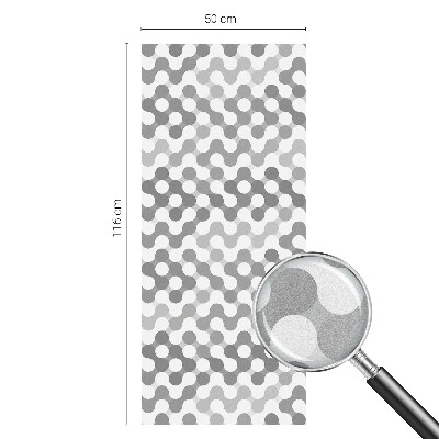 Film solaire fenêtre décoratif aspect vitrail Géométrie des ondes