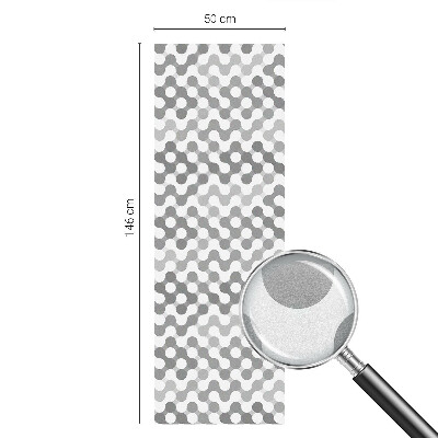 Film solaire fenêtre décoratif aspect vitrail Géométrie des ondes