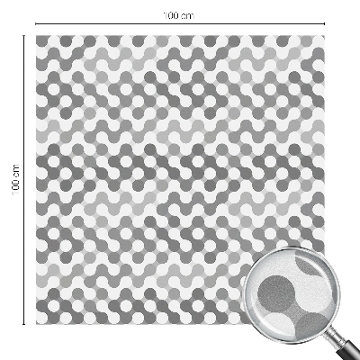 Film solaire fenêtre décoratif aspect vitrail Géométrie des ondes