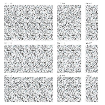 Brise-vue pour fenêtre formes abstraites