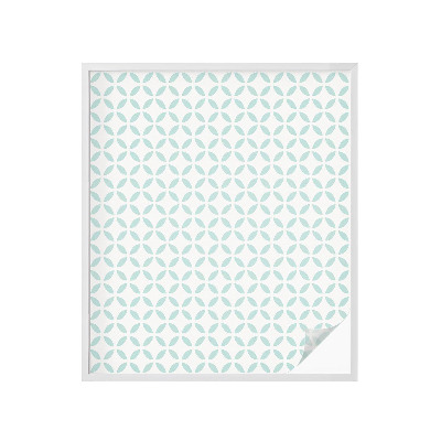 Sticker fenêtre vitrail adhésif formes abstraites