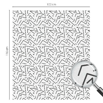 Film occultant pour fenêtre zigzags abstraits