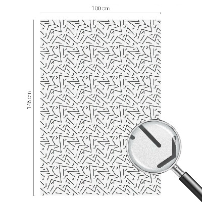 Film occultant pour fenêtre zigzags abstraits