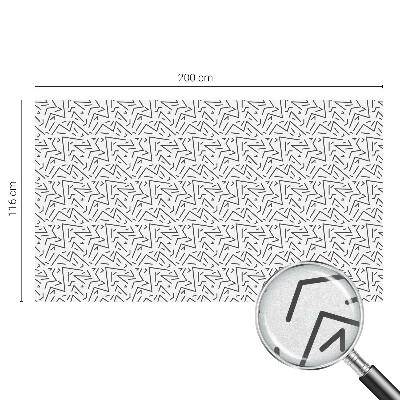 Film occultant pour fenêtre zigzags abstraits