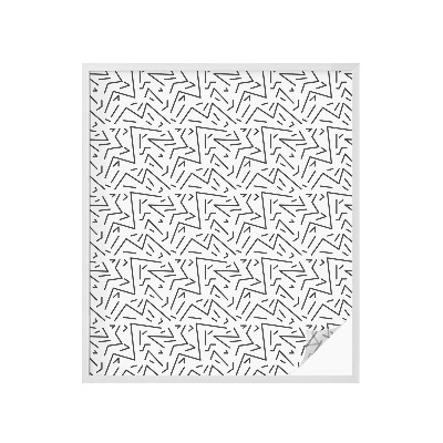 Film occultant pour fenêtre zigzags abstraits